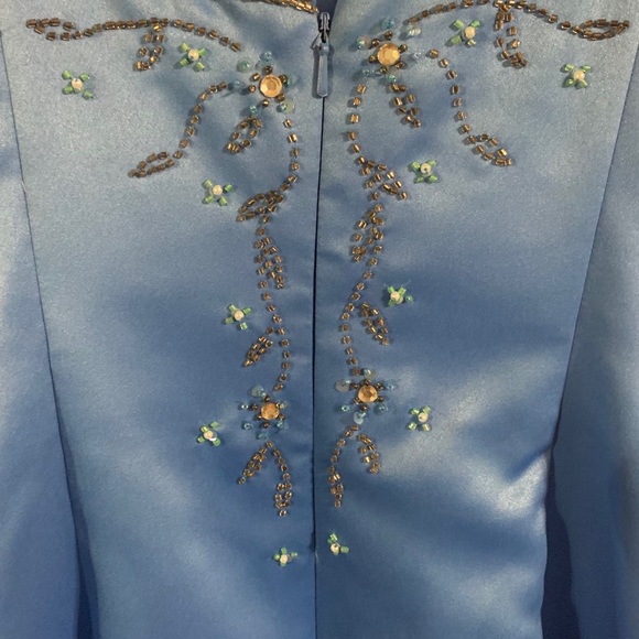 Blue Cocktail Dress - Picture 5 of 9